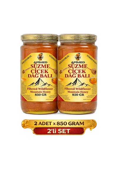 Süzme Çiçek Dağ Balı 2 850 Gr Bitlis Hizan Doğal Polyfloral Bal