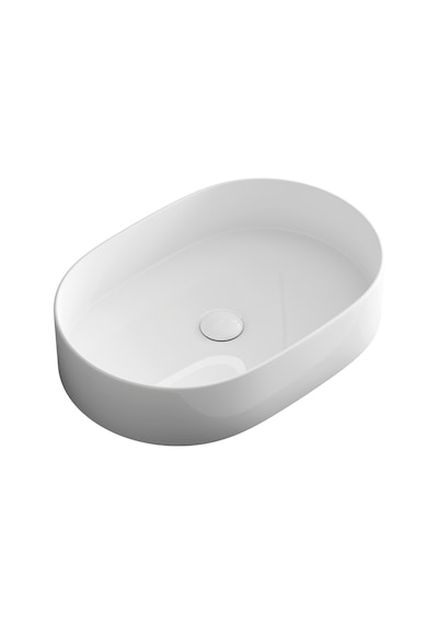 Edra Ten Tezgahüstü Çanak Lavabo 55 38 Cm Beyaz