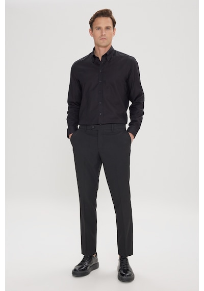 Ac&Co / Altınyıldız Classics Regular Fit Geniş Kesim Yan Cep Klasik Erkek Pantolon - Siyah Ac&Co / Altınyıldız Classics Regular Fit Geniş Kesim Yan Cep Klasik Erkek Pantolon - Siyah