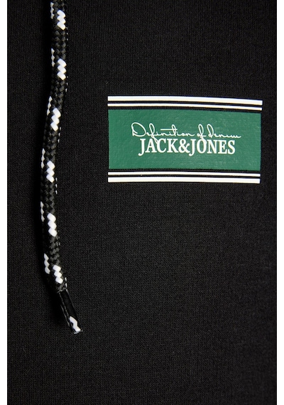 Jack & Jones Jjbuster Erkek Fermuarlı Kapüşonlu Sweatshirt Günlük Rahat Lacivert