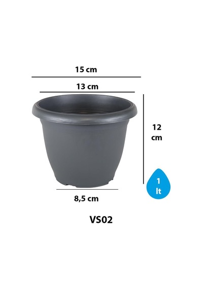 Serinova Villa Saksı Tabaksız 1 Lt No 2