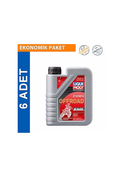 Liqui Moly 2t Offroad Race 1 L Tam Sentetik Motor Yağı (6 Adet)