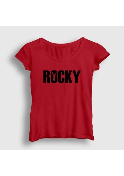 Noıssey Kadın Kırmızı Logo Film Rocky T-shirt 249978tt