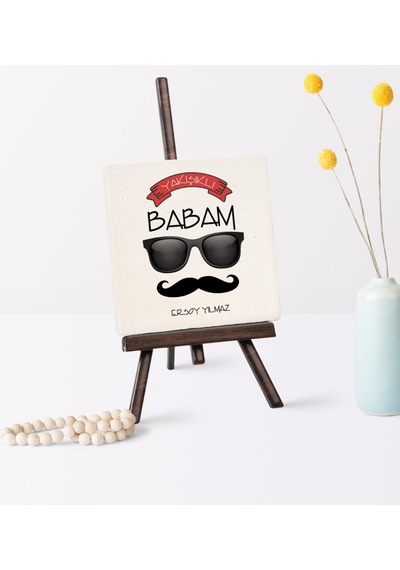 Babalar Gününe Özel Yakışıklı Babam Şovaleli Doğal Taş - 3