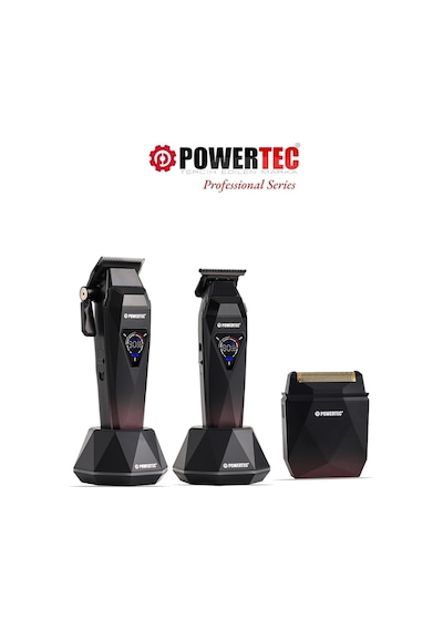 Powertec TR-5800 Saç-Sakal-Ense-Günlük Tıraş Makinesi 3'lü Set 0.5mm Tarak Dahil﻿
