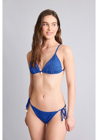 Defacto Regular Fıt Nakışlı Brode Bikini Alt B6895ax26smbe114 Mavi-be114