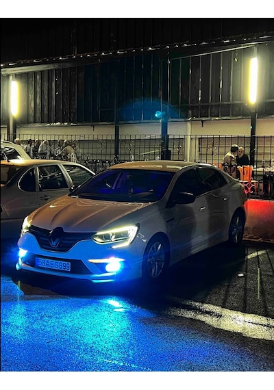H11 Buz Mavisi Led Xenon Sis Farı Ampulü Şimşek Etkili