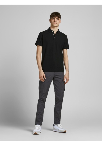 Jack & Jones Jjepaulos Erkek T-shirt 12136668 Black Siyah