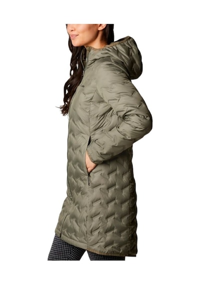 Columbia Delta Ridge Iı Long Down Jacket Çağla Yeşil Kadın Outdoor Mont Wk0440 Yeşil