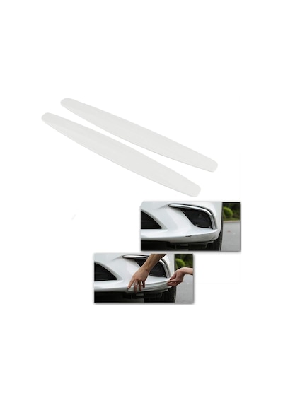 Tampon Koruma Bandı Beyaz Tampon Koruyucu Şerit Yumuşak Bant 2 Li Paket