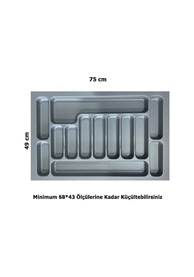LİDER 75*49 Çekmece İçi Kepçelik ve 75*49 Kaşıklık İkili Set