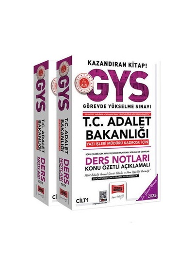 Yargı Yayınları 2025 Gys T.c Adalet Bakanlığı Yazı İşleri Müdürü