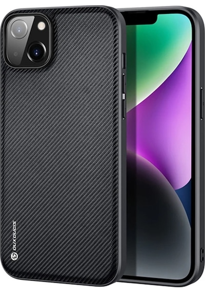 Dux Ducis Fino Serisi İphone 14 Plus 6.7 İnç Kılıf Premium Dokuma Silikon Kılıf- 5775