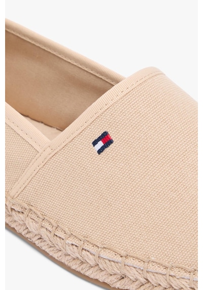 Tommy Hilfiger Kadın Flag Canvas Bej Espadril-13416 Bej