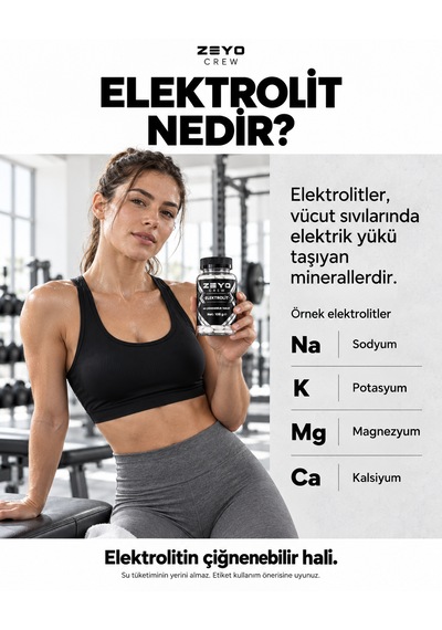 Çiğnenebilir Elektrolit Tablet - Çilek Aromalı 60 Tablet / 108g
