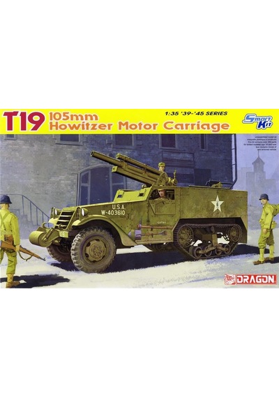 Dragon 6496 1/35 Ölçek, T19 105mm Howitzer Kundağı Motorlu Top Plastik Model Kiti-49907