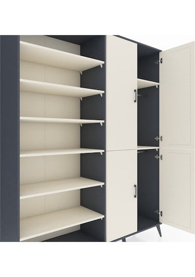 Hyperion Gardrop 8 Raflı 4 Kapaklı 2 Askılı 176x44x221 Antrasit-aytaşı Aytaşı Hyperion Gardrop 8 Raflı 4 Kapaklı 2 Askılı 176x44x221 Antrasit-aytaşı Aytaşı