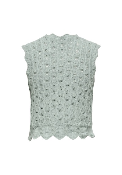 Only Bayan Örme Kolsuz Bluz 15291602 Açık Yeşil