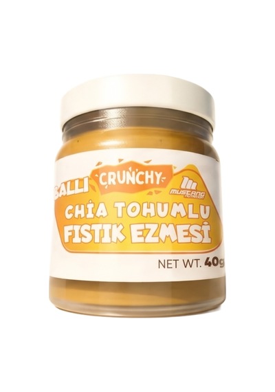 Mustang Nutrition Ballı Chia Tohumlu Fıstık Ezmesi 40 Gr