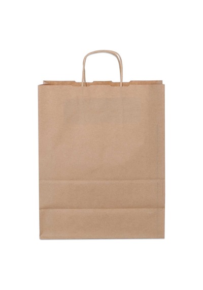 32x41x12 Kraft Saplı Kağıt Çanta 25 Adet