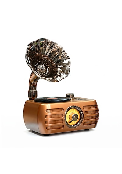 Rt-704 Nostaljik Trend Tasarım Gramafon Radyo,bluetooth Özellikli Nostalji Radyo