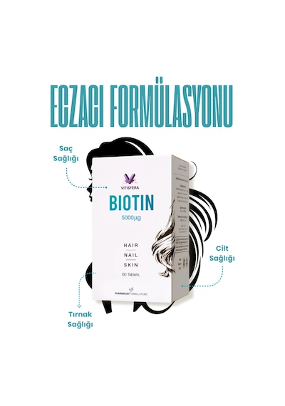 Vitisfera Biotin 5000 Mcg 60 Tablet