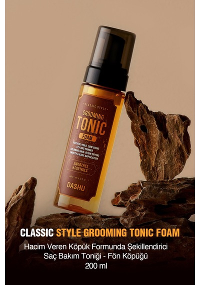 Hacim Veren Şekillendirici Saç Bakım Toniği - Fön Köpüğü Dashu Classic Style Grooming Tonic Foam