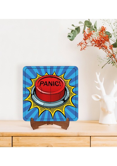 Bk Gift Pop Art Tasarımlı Ahşap Standlı Puzzle Çerçeve-33