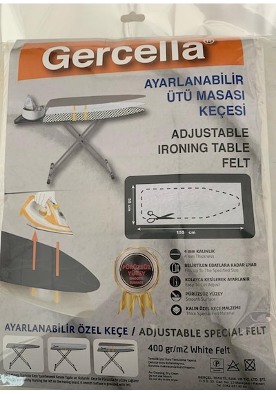 Ayarlanabilir Ütü Masası Kılıfı Örtüsü Bezi Keçesi Ütü Masası