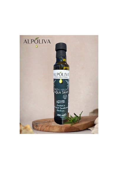 Erken Hasat Soğuk Sıkım Naturel Sızma Zeytinyağı 250 Ml Kısapınar Bahçemizden Alpoliva