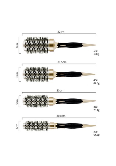 Yyb 25mm Nano Teknoloji Seramik + İyonik Termal Fön Saç Fırçası Profesyonel Seri 1. Kalite Saç Fırçası