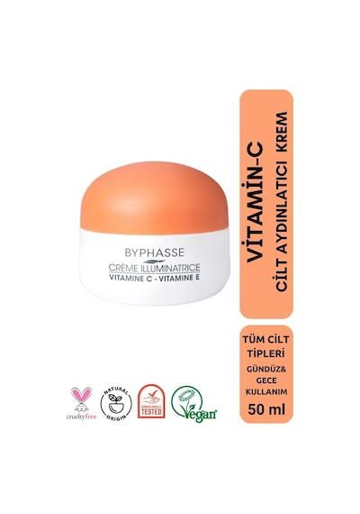 Byphasse Vitamin-C Skin Booster Aydınlatıcı Cilt Bakım Kremi 50 ML