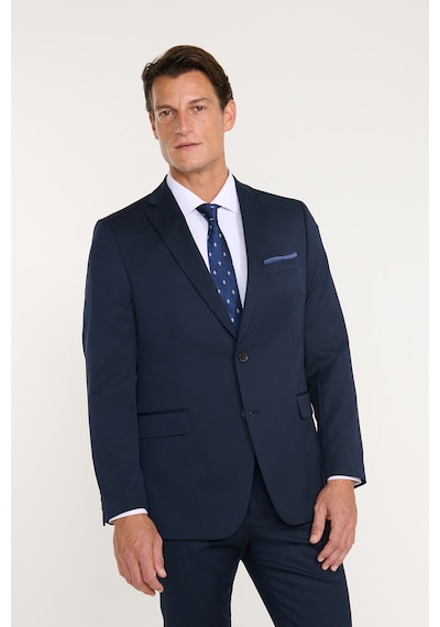 AC&Co / Altınyıldız Classics Erkek Slim Fit Dar Kesim Mono Yaka Takım Elbise Lacivert