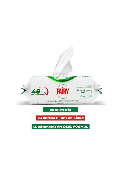 Power Wipes Yüzey Temizlik Havlusu 100 Yaprak 6 Adet Beyaz Sabun Diğer