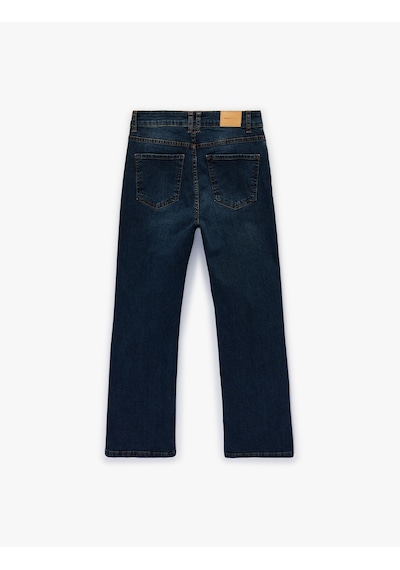 Koton Dar Kesim Normal Bel Cepli İspanyol Paça Jean Pantolon - Flare Jeans Koyu İndigo 6sal40013md İndigo Koton Dar Kesim Normal Bel Cepli İspanyol Paça Jean Pantolon - Flare Jeans Koyu İndigo 6sal40013md İndigo