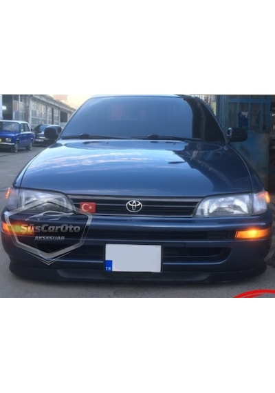 Toyota Corolla Uyumlu Ae101 Efsane Kasa 1991-1998 Uyumlu Üniversal Astra H Lip Esnek Ön Lip 2 Parça Tampon Altı Dil Karlık Ön Ek 00 Şüscaroto Aksesuar