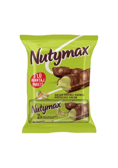 Şölen Nutymax 44g 3'lü Antep Fıstıklı Çikolata 2'li Ekonomik Paket - 2 Adet Tarı