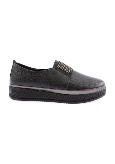 Dgn 171 Kadin Kristal Taş Bantli Kalin Taban Comfort Ayakkabi 171-2115-R1534 Siyah Dgn 171 Kadin Kristal Taş Bantli Kalin Taban Comfort Ayakkabi 171-2115-R1534 Siyah
