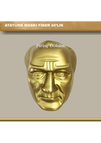 Atatürk Maskı Fiber Glass 40 Cm