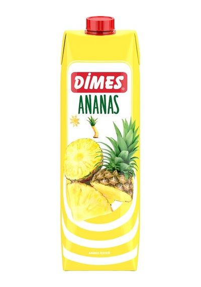 Dimes Ananas Aromalı İçecek İçecek 1 Lt X 6 Adet