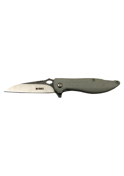 Crkt Lotus 1265 Gri Kamp / Outdoor Çakı 18cm - Yarı Otomatik, Kemerlikli, Kutulu