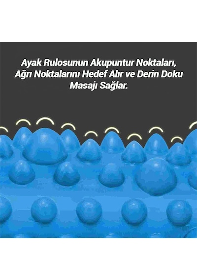 Fırsat Alışverişleri Dikenli Masaj Ayak Rulosu Mavi