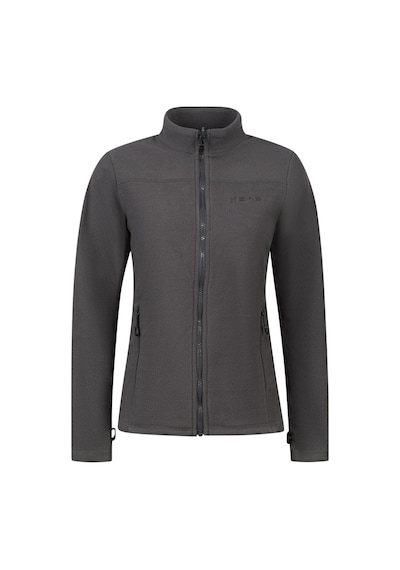 2as Cara Kadın Tam Fermuarlı İnce Polar Sweatshirt Antrasit