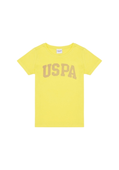 U.S. Polo Assn. Kız Çocuk Bisiklet Yaka Basic Tişört Cıtron