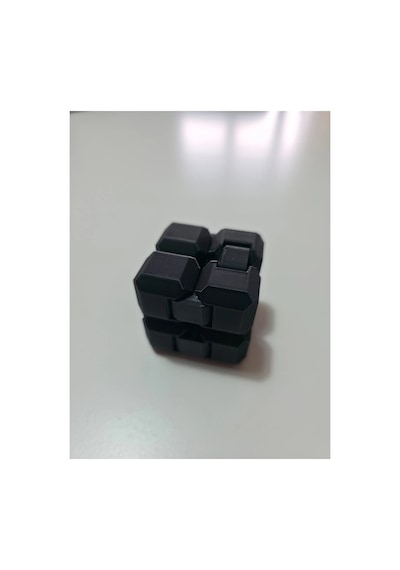 Oyuncak Küp - Sonsuz Dönüş Küpü - Sitres Hareketli Küpü Siyah