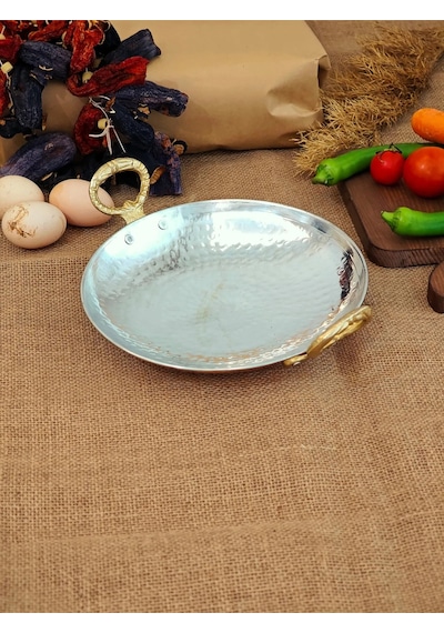 Moda Bakır Bakır Sac Tava, Kavurma Tavası 22 Cm Diğer