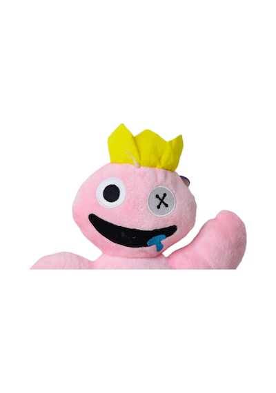 İthal Kumaş Sesli Müzikli Rainbow Friends Roblox Figür Peluş Oyuncak Uyku & Oyun Arkadaşı 30 Cm. Açık Pembe