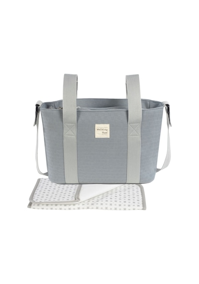 Walking Mum Eco Mum Crossbody Bakım Çantası Cloud Açık Gri