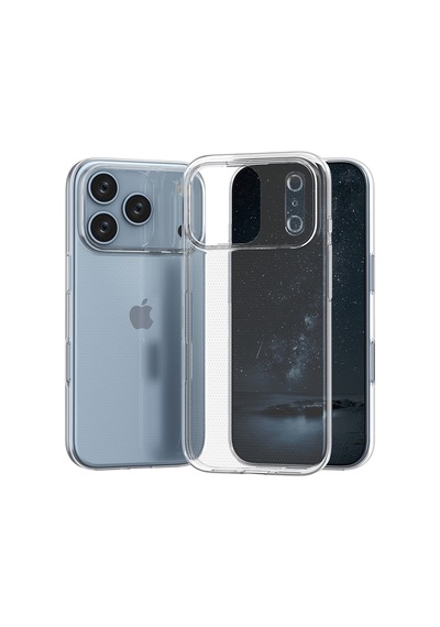 Newface - 89 - Apple iPhone Uyumlu 17 Pro Max Lüx Şeffaf Silikon - Novapazr - - Şeffaf