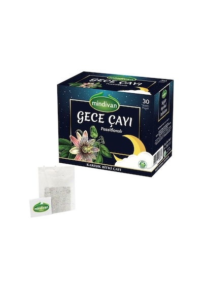 Mindivan Passifloralı Gece Çayı 30 Lu Süzen Poşet